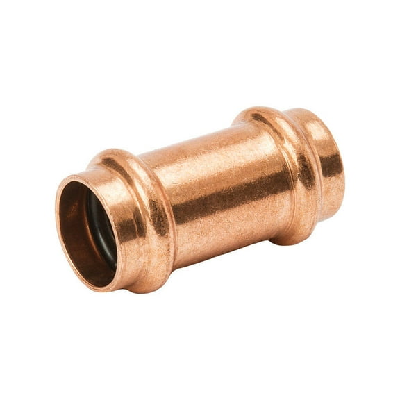 Mueller Streamline Coupling Press Fitting - Copper - 1/2 In