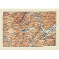 thumbnail image 2 of Baedeker 14x11 Black Ornate Wood Framed with Double Matting Museum Art Print Titled - Dents du Midi Region Switzerland France, 2 of 4