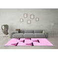 thumbnail image 3 of Ahgly Company Indoor Rectangle Solid Pink Modern Area Rugs, 8' x 10', 3 of 4