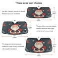 thumbnail image 5 of Yayeee Car Windshield Sun Shade Universal Fit Front Visor Protector, Blue Christmas Santa, 5 of 8