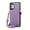 Purple, variant on Galaxy A13 5G Case, Samsung Galaxy A13 Wallet Case with Crossbody Shoulder Strap, Dteck PU Leather Protective Phone Cover with Make-up Mirror for Samsung Galaxy A13 4G/5G,Black
