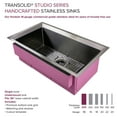 thumbnail image 4 of Transolid Puss331911 Studio 33" Undermount Single Basin Stainless Steel Kitchen Sink - PVD, 4 of 11