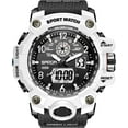 thumbnail image 1 of Explojoy Men's Watches Sports Outdoor Waterproof Military Wrist Watch Date Multi Function Tactics LED Alarm Stopwatch, 1 of 10