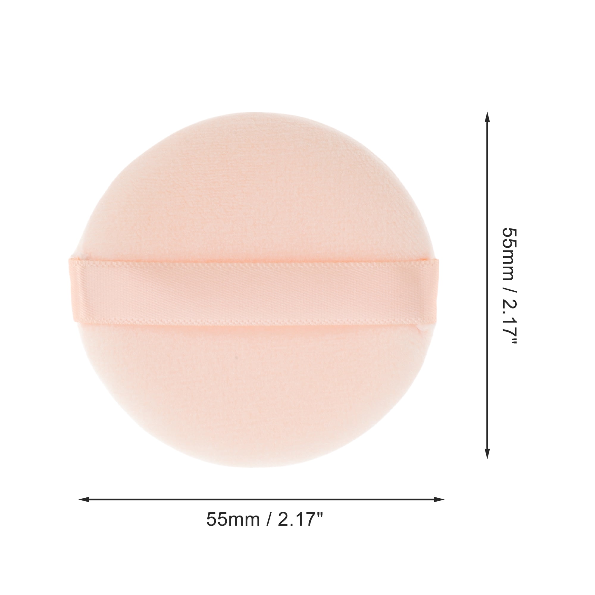 Unique Bargains 1 Pc Round Makeup Puff for Travel Daily Use [2.17"x0.39"] Skin Color