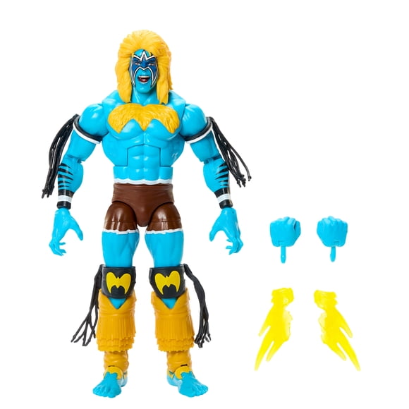 WWE x Street Fighter Ultimate Warrior Action Figure & Accessories, 6-inch Collectible Player 2 Mashup Set