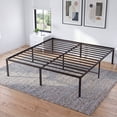 thumbnail image 5 of EDX 16 Inch High Clearance Metal Platform Bed Frame with Steel Slats, Large Under Bed Storage, No Box Spring Needed, Noise Free, Easy Assembly, Queen, 5 of 9