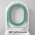 thumbnail image 6 of Kraoden Soft Warmer Toilet Seat Cover, Washable Reusable Easy Install, Fits Most Round Toilet Seats, Non-Fading Fiber Cloth, Comfortable Bathroom Accessory, No Cold Shock, 6 of 6