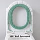 thumbnail image 5 of Funda de inodoro suave, más gruesa y cálida con tela de fibra lavable, reutilizable y de fácil instalación para una limpieza sencilla, cómoda mejora del baño para uso doméstico, 1 unidad, 5 of 8