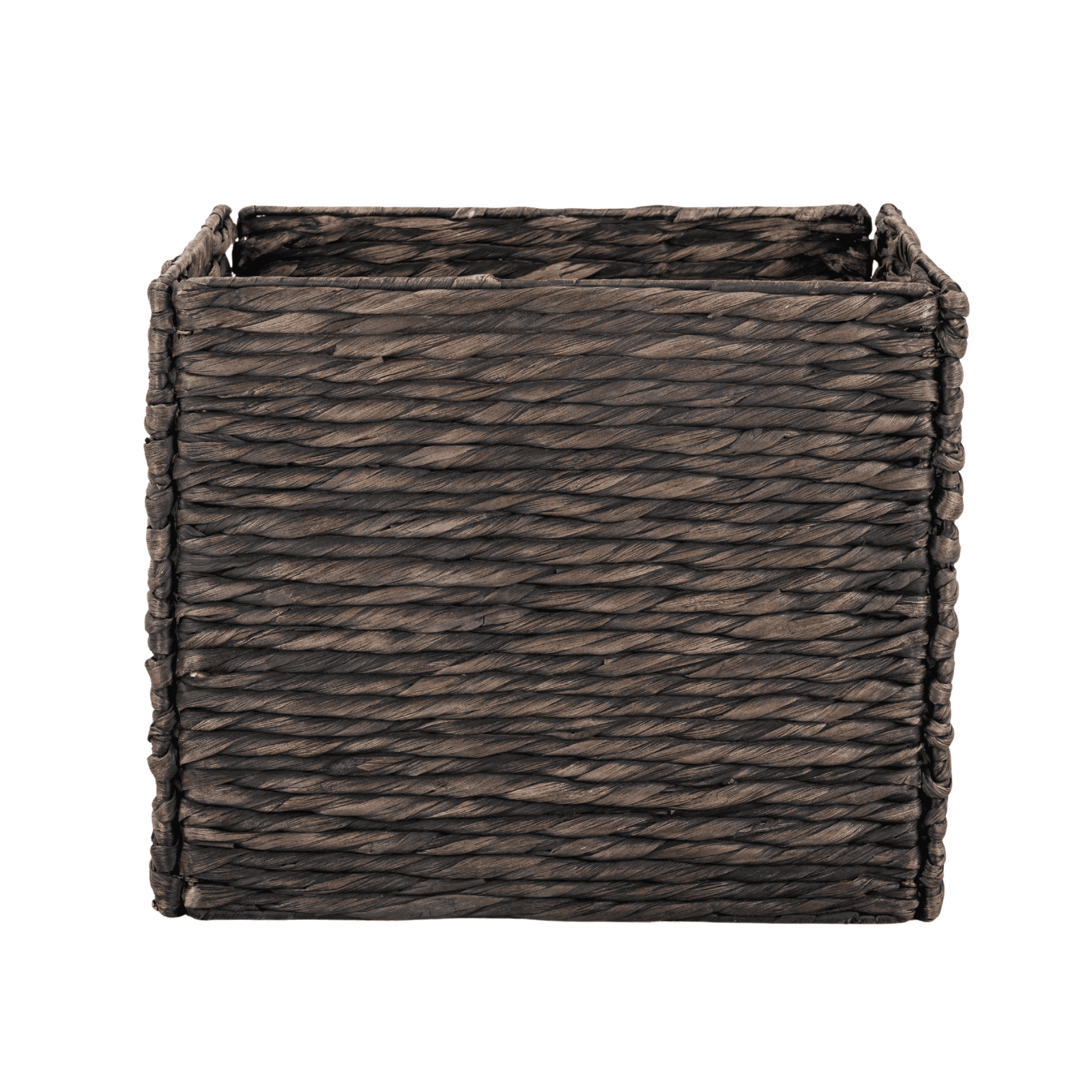 Better Homes & Gardens Collapsible Washed Water Hyacinth Cube Storage Bins, 2 Pack