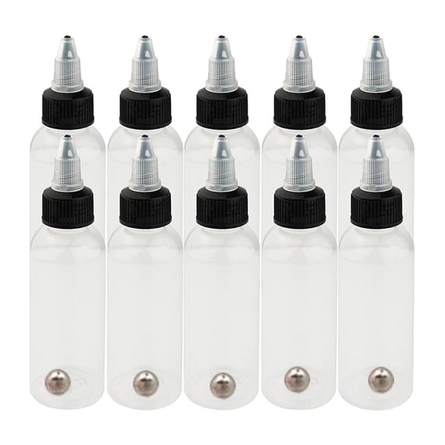10 Pieces KD001 Airbrush Ink Bottles LDPE Container Body 60ml