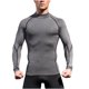 thumbnail image 1 of pstuiky camisa de manga larga para hombre, Camisa deportiva transpirable de manga larga y cuello redondo para hombre, color liso camisetas de hombre s, 1 of 5