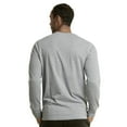 thumbnail image 4 of DailyWear Mens Cotton Casual Long Sleeve Henley T Shirt H.Grey, Medium, 4 of 4