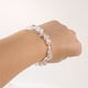thumbnail image 5 of Ojo de Gato Piedra Cristal Blanco Pulsera Elástica para Hombres Mujeres Joyería Energía Positiva para el Estrés Daily Wear, 5 of 7