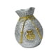 thumbnail image 2 of Jarrón de flores novedoso, adorno de escritorio con forma de bolsa de dinero, elegante maceta, decoración del hogar para el escritorio, inauguración Plata, 2 of 9