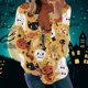 thumbnail image 3 of Mujeres Halloween Impreso Sudaderas Manga Larga Casual Pullover Blusa Camisas Fridja ghj987+1565, 3 of 4