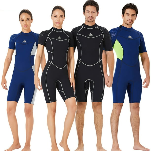 Trajes de bano para mujer Sueno de manga corta Ultrathin Traje de neopreno de secado rapido Traje de bano para hombre Calido para buceo surfing mujer natacion negro xl Guardurnaity OD019361 05