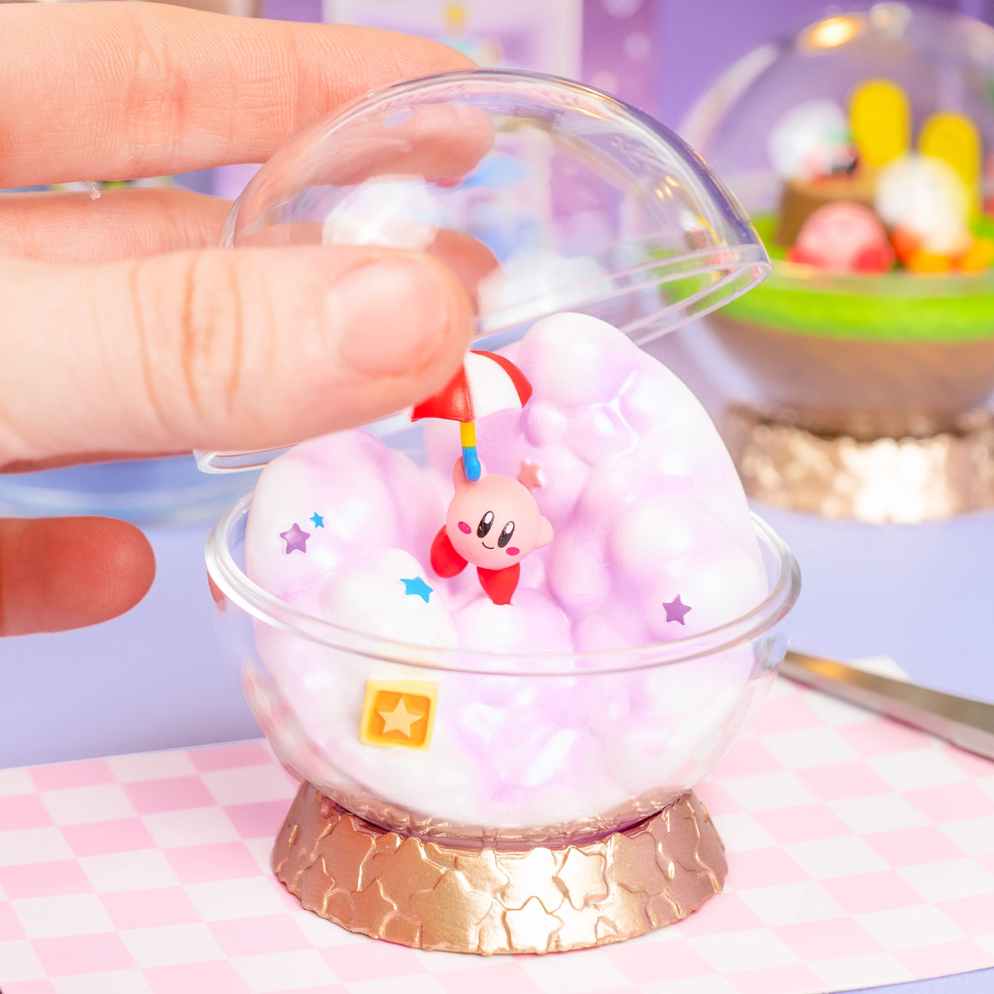 Hamee RE-MENT Kirby Blind Box Miniature Figure Set for  Birthday Gift, Party Favor, Collectible Toy (Kirby Terrarium Collection: Story of Fountain of Dreams) – 6 Pc. (Full Set)