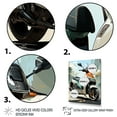 thumbnail image 3 of Designart "City Cruiser White Coral Scooter" Scooter Floater Framed Wall Art Print, 3 of 7