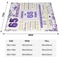 thumbnail image 3 of 45th Birthday Gifts for Women,45 Year Old Birthday Gifts for Women,45th Birthday Decorations for Women Bestie Wife Sister Mom Friends 60"" x 50"", 3 of 5