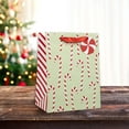 thumbnail image 5 of Holiday Time Green Candy Cane Small Christmas Paper Gift Bag, 5 of 5