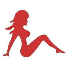 Reflective Stickers, Hard Hat Decals Mud Flap Girl, Rated for 7 year durability By Ignite the