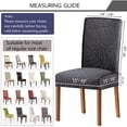 thumbnail image 2 of TOPCHANCES 6 PCS Stretch Dining Chair Covers Removable Washable Chair Seat Slipcovers Protector for Home Decoration, Dark Grey, 2 of 7