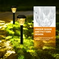 thumbnail image 6 of 12 Pack Solar Pathway Lights, Waterproof Outdoor Solar Lights for Garden, Walkway and Driveway, Warm White, 2800K, 6 of 7