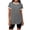 Dark Gray(Womens Shirts), variant on Women's Ringer T-Shirts Short Sleeve Casual Crewneck Contrast Trim Tunic Tops Curved Hem Tee Tops