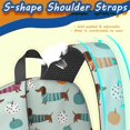 thumbnail image 4 of Dachshund Sweater and Pumpkin 17" Waterproof Oxford School Backpacks for Teens, S-Shape Padded Straps, for School, Travel, Hiking, Camping, 4 of 4