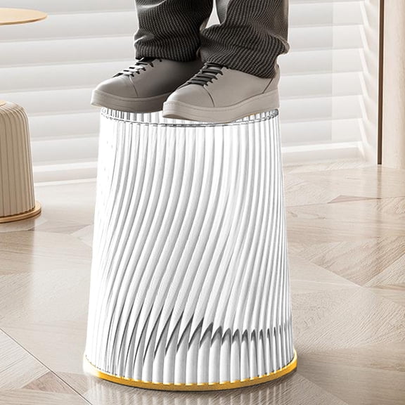 potrochi Bathroom Trash Can, Large Capacity Trash Can, Round Garbage Container Bin for Bathroom, Bedroom, Kitchen, College Dorm, Office, Craft Room