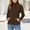Brown women fleece zip up jacket a1, variant on Bzdzmqm Womens Full Zip Fleece Jacket Slim Fit Stand Collar Long Sleeve Zipper Pockets Cozy Fall Winter Daily Work Wear, White XL