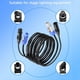 thumbnail image 2 of Cable de Extensión DMX512 de 2 M (6,6 Pies), Cable Combinado de Señal XLR de 3 Pines DMX512 con Alimentación de CA para Iluminación de Escenarios, Conciertos y Eventos., 2 of 5