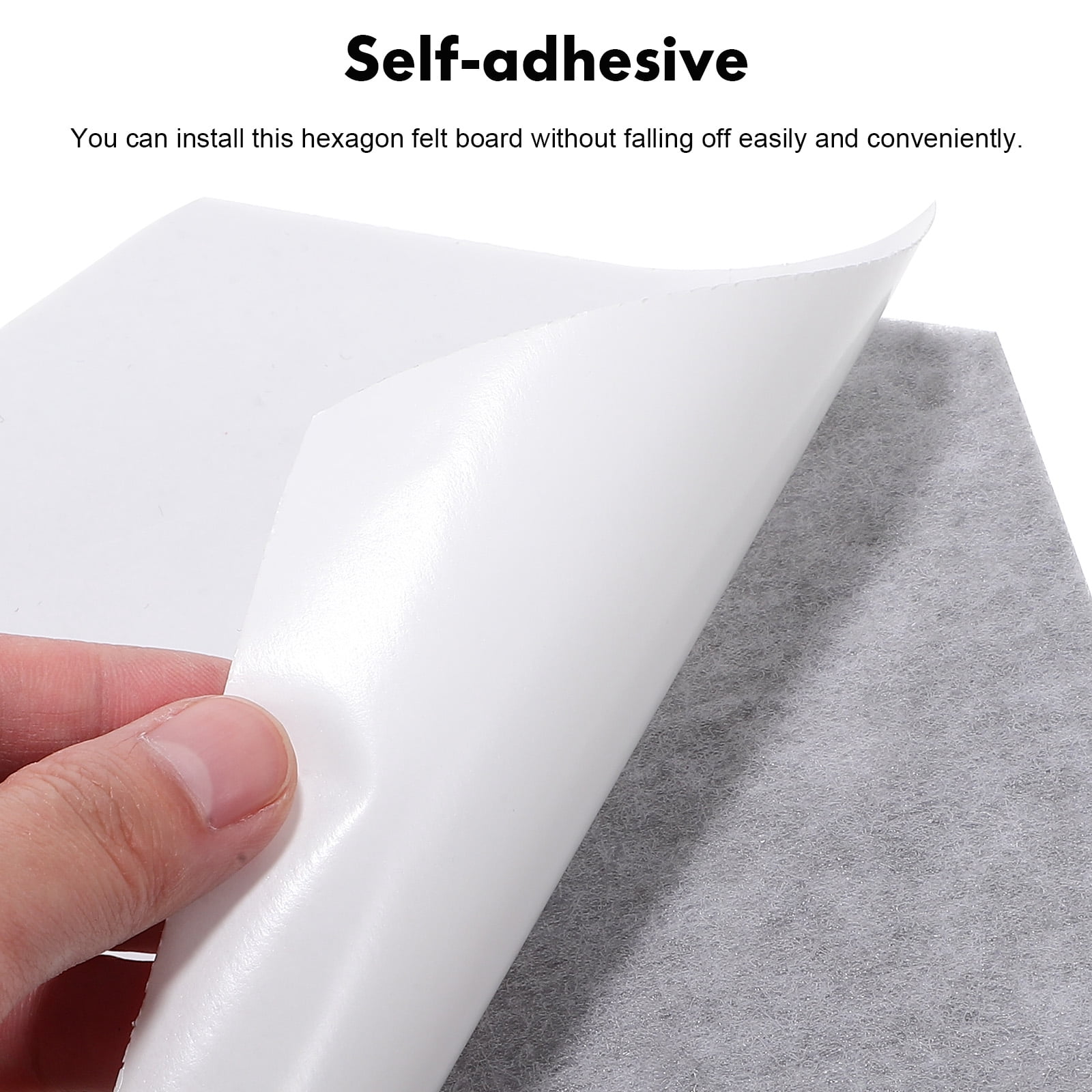 Toyandona 16Pcs Thickened Felt Pin Boards with Self Adhesive for Home Office Use