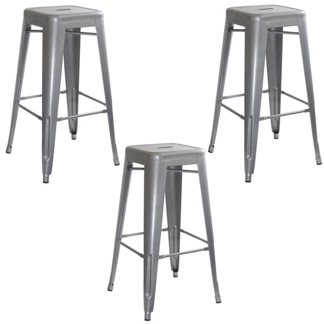 Banquetas Buffalo Tools BS0303PK 3 Piezas 76 cm Metal Plateado