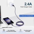 thumbnail image 3 of Usb C Fast Charger Cable, 3pack 6ft/1.8m Samsung Charger Cable Fast Charge, Type C Cable Lead, 3 of 4