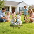thumbnail image 4 of Easter Bunny Garden Insert, Easter Bunny Egg Outdoor Garden Yard Art, 11.8×7.8 Inch Waterproof Sun-Proof Holiday Landscaping Sign for Flower Bed Courtyard, 4 of 6