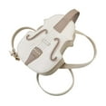 thumbnail image 3 of Bolso bandolera para mujer, moderno, portátil, con correa ajustable, mini bolso informal tipo cartera Blanco, 3 of 9