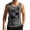 Dark Gray, variant on Men's California Palm Tree Graphic Tank Top with 'Enjoy Every Moment of Life' Quote and Sleeveless Muscle Shirt Featuring Vintage Summer Vibes Light Gray S
