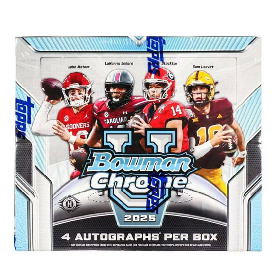 2025 Bowman University Chrome Football Hobby Jumbo Box