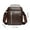 🔥 Brown_New#5378, variant on Textured PU Leather Crossbody Shoulder Bag | Adjustable Strap | Multiple Compartments | Lightweight Spacious Handbag | Travel Work Casual Accessory | 20x19x5cm | 1 Piece