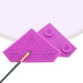 thumbnail image 5 of Unique Bargains 1 Pc Diamond Shape Makeup Brush Cleaning Mat Purple, 5 of 7