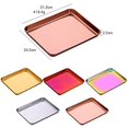 thumbnail image 3 of Meisha Baking Tray, Stainless Steel Baking Cookie Sheet, Rimmed Pan Baking, Non Toxic & Healthy, Mirror Finish & Rust-Free, Easy Clean & Dishwasher Safe - Rainbowred, 3 of 3