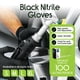 thumbnail image 2 of Guantes desechables de nitrilo negro Inspire, talla pequeña, 100 unidades, 2 of 7