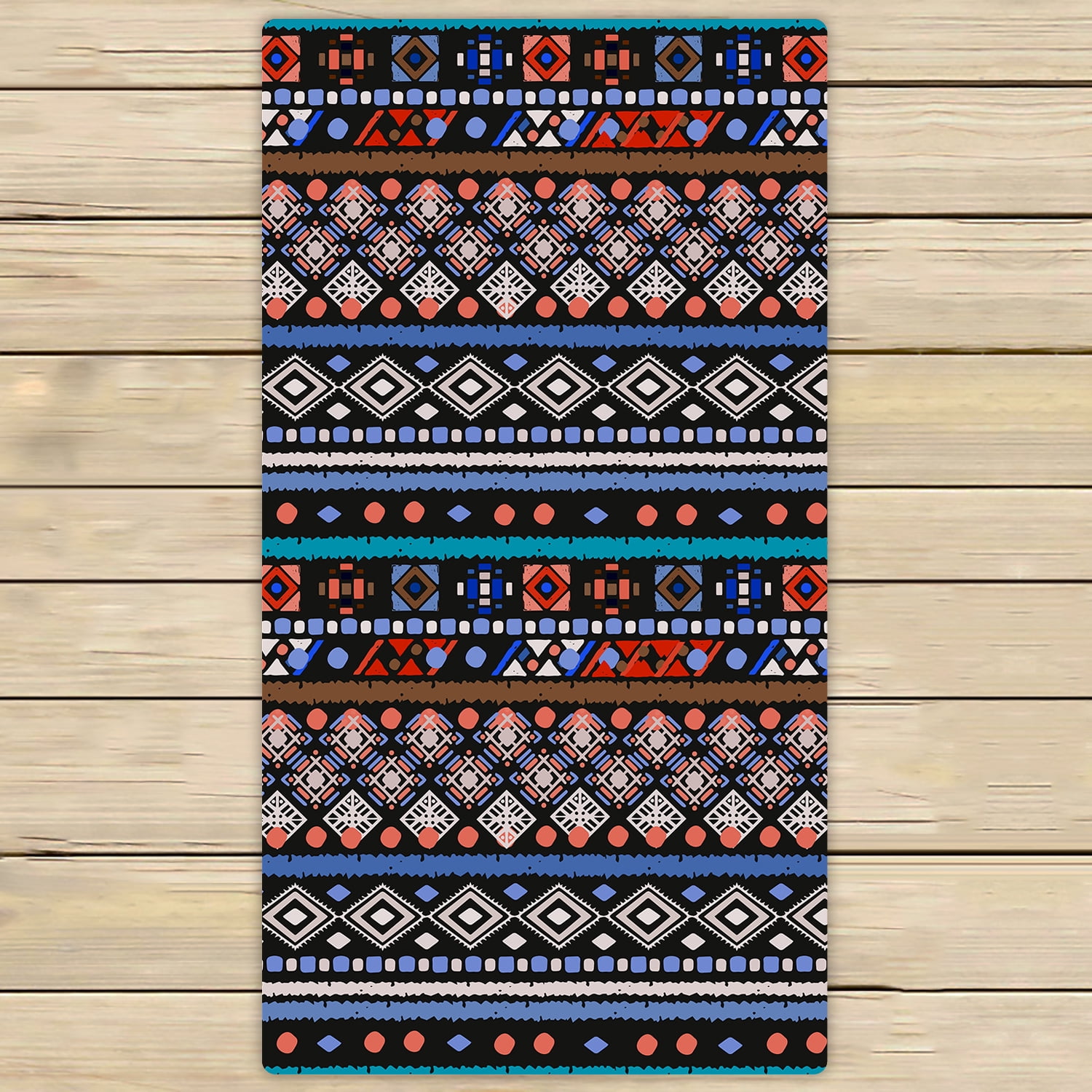 YKCG Ethnic Boho Trible Art Hand Towel Beach Towels Bath Shower Towel