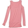 Susie Rose - Juniors' Plus Long-Sleeve Ruched Band Top