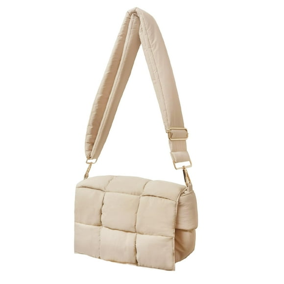 Bolso de hombro NAARIIAN Puffer bolso tejido de nylon para mujer