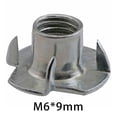 thumbnail image 5 of Tuercas antideslizantes multiusos de 50 piezas para proyectos de carpintería Gloria Tuercas de cuatro garras, 5 of 5