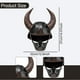 thumbnail image 5 of Máscara de con casco con cuernos para juego de rol para noche de carnaval de Halloween, 5 of 9