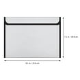 thumbnail image 2 of OULII Security Documents Bag Waterproof and Fireproof Light Grey for Office Use, 2 of 7