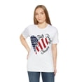 thumbnail image 4 of Red White Blue July 4th Women's T-Shirt Faith Family Freedom, 4 of 11